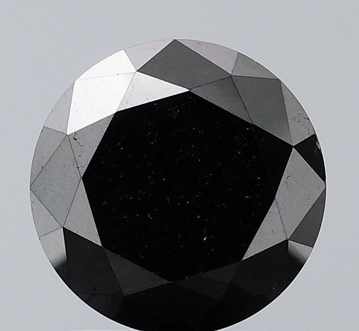 Loose Diamond - ROUND 1.63ct Fancy Black VVS2: Loose Diamond - ROUND 1.63ct Fancy Black VVS2 Source: Natural Shape: ROUND Carats: 1.63 Color: Fancy Black Certification: NONE Video: