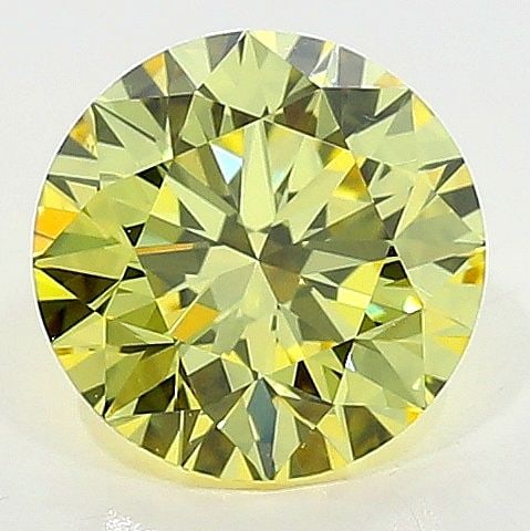 Loose Diamond - ROUND 0.6ct Fancy Intense Yellow VS2: Loose Diamond - ROUND 0.6ct Fancy Intense Yellow VS2 Source: Natural Shape: ROUND Carats: 0.6 Color: Fancy Intense Yellow Certification: GIA The Diamond Depot Guarantee: All items in this auction are