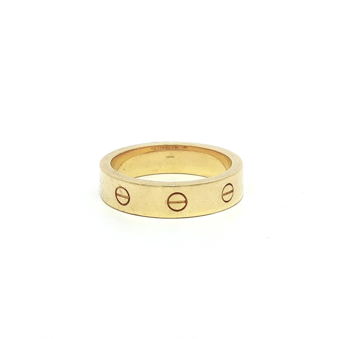 Vintage Cartier 18k Yellow Gold Love Band Ring Size 55 (1 of 6)