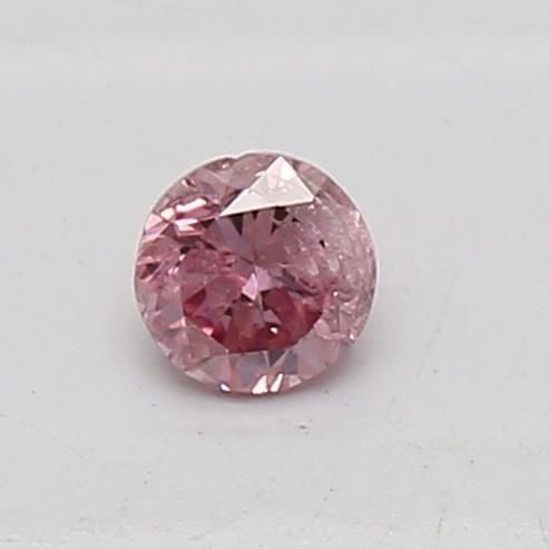 Loose Diamond - ROUND 0.07ct Fancy Intense Pink: Loose Diamond - ROUND 0.07ct Fancy Intense Pink Source: Natural Shape: ROUND Carats: 0.07 Color: Fancy Intense Pink Certification: GIA Video:
