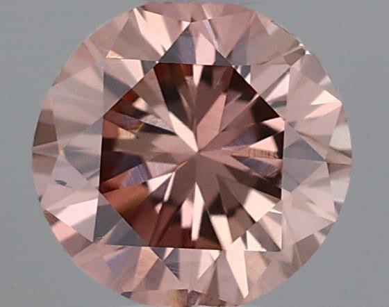 Loose Diamond - ROUND 0.26ct Fancy Brownish Orangey Pink SI1: Loose Diamond - ROUND 0.26ct Fancy Brownish Orangey Pink SI1 Source: Natural Shape: ROUND Carats: 0.26 Color: Fancy Brownish Orangey Pink Certification: GIA Video:
