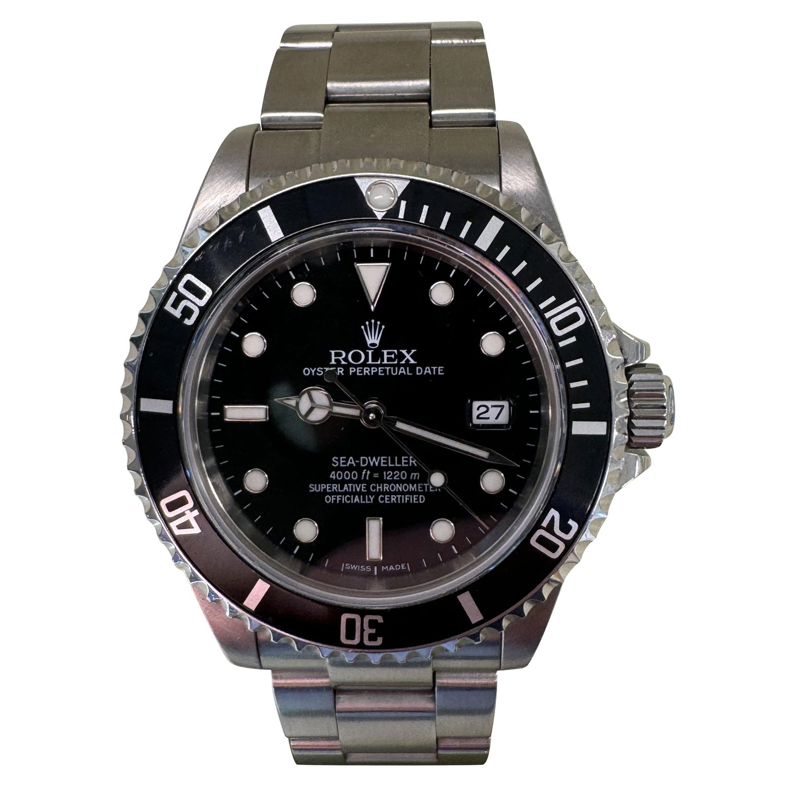 Rolex Sea-Dweller 16600-T Automatic Stainless Steel Watch: Rolex Sea-Dweller 16600-T Automatic Stainless Steel Watch Experience the elegance of the Rolex Sea-Dweller 16600-T, a contemporary timepiece that exemplifies Swiss craftsmanship. This stunning watch f