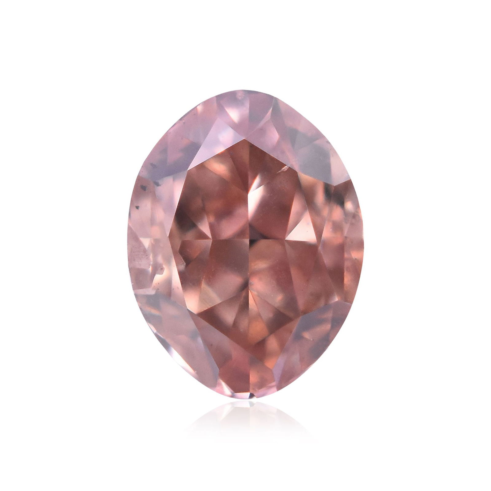 Loose Diamond - OVAL 0.3ct Fancy Deep Orangey Pink SI2: Loose Diamond - OVAL 0.3ct Fancy Deep Orangey Pink SI2 Source: Natural Shape: OVAL Carats: 0.3 Color: Fancy Deep Orangey Pink Certification: GIA Video: