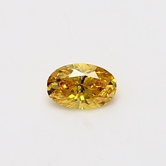 Loose Diamond - OVAL 0.19ct Fancy Vivid Orangey Yellow I1: Loose Diamond - OVAL 0.19ct Fancy Vivid Orangey Yellow I1 Source: Natural Shape: OVAL Carats: 0.19 Color: Fancy Vivid Orangey Yellow Certification: GIA Video: