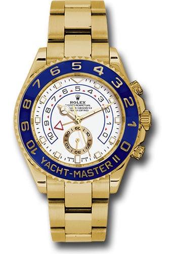 2018 Rolex 116688 Yacht-Master II Oyster Bracelet White Dial With Card: 2018 Rolex 116688 Yacht-Master II Oyster Bracelet White Dial With Card This Rolex Yacht-Master II features a white dial and a rotating bezel, paired with an Oyster bracelet. The watch is designed for