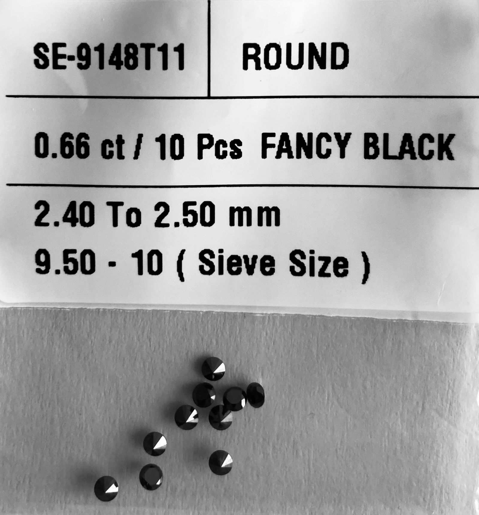 Loose Diamond - ROUND 0.66ct Fancy Black VVS2 (1 of 1)