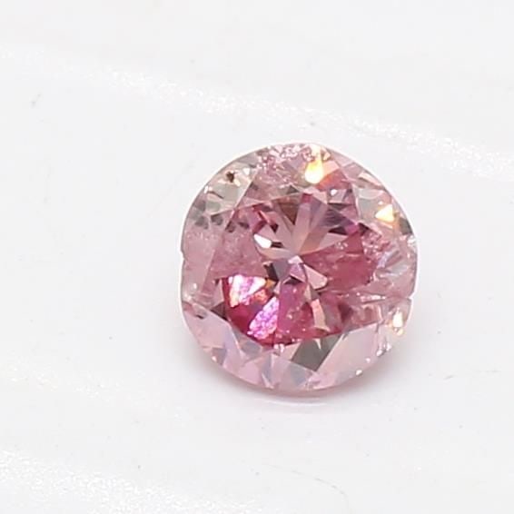 Loose Diamond - ROUND 0.14ct Fancy Intense Purplish Pink I1: Loose Diamond - ROUND 0.14ct Fancy Intense Purplish Pink I1 Source: Natural Shape: ROUND Carats: 0.14 Color: Fancy Intense Purplish Pink Certification: GIA Video: