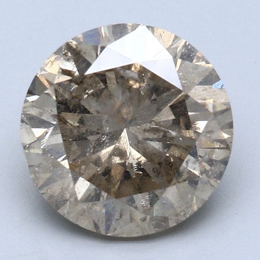 Loose Diamond - ROUND 5.28ct O-P I2: Loose Diamond - ROUND 5.28ct O-P I2 Source: Natural Shape: ROUND Carats: 5.28 Color: O-P Certification: NONE Video: