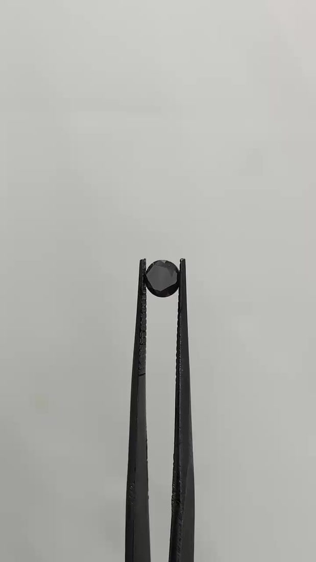 Loose Diamond - ROUND 0.54ct Fancy Black VVS2: Loose Diamond - ROUND 0.54ct Fancy Black VVS2 Source: Natural Shape: ROUND Carats: 0.54 Color: Fancy Black Certification: GIA Video: