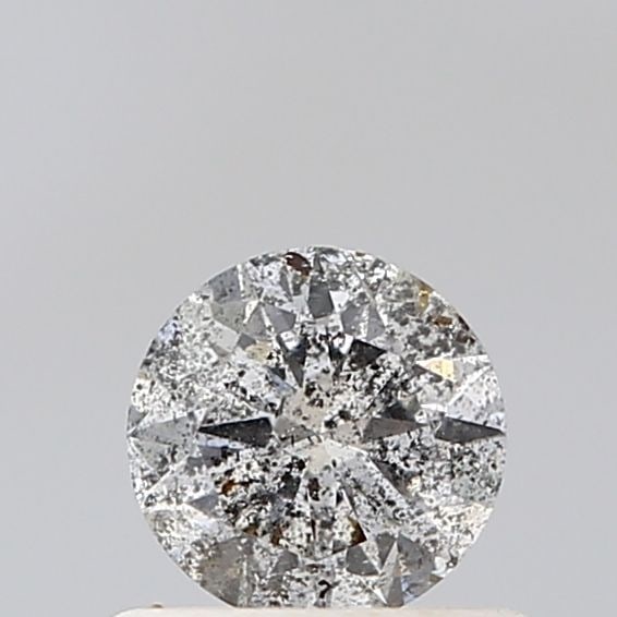 Loose Diamond - ROUND 0.54ct Salt and Pepper VVS2: Loose Diamond - ROUND 0.54ct Salt and Pepper VVS2 Source: Natural Shape: ROUND Carats: 0.54 Color: Salt and Pepper Certification: NONE Video: