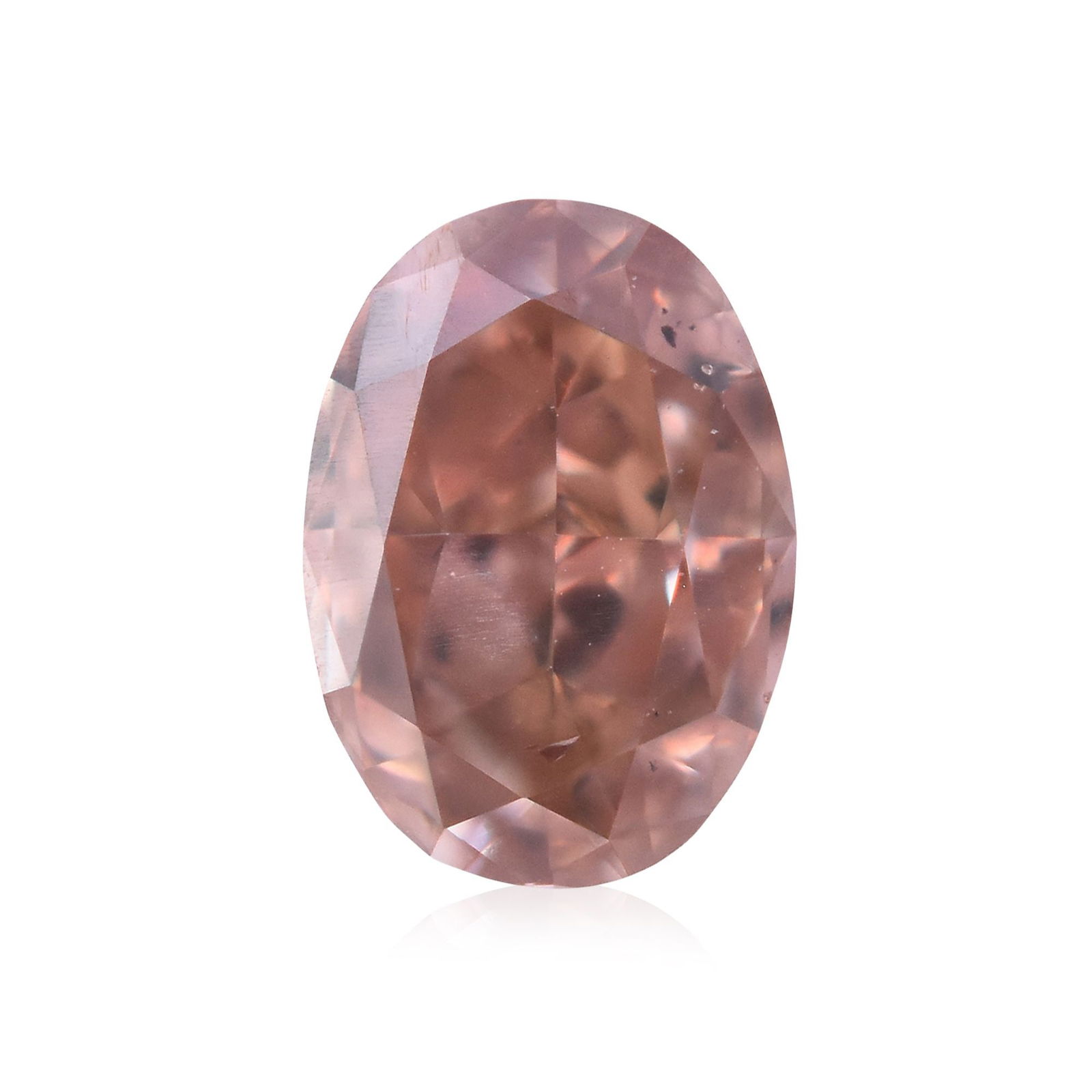 Loose Diamond - OVAL 0.27ct Fancy Orangey Pink SI1: Loose Diamond - OVAL 0.27ct Fancy Orangey Pink SI1 Source: Natural Shape: OVAL Carats: 0.27 Color: Fancy Orangey Pink Certification: GIA Video: