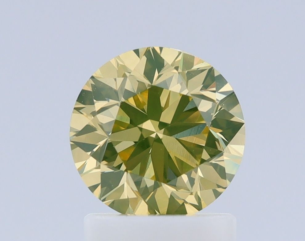 Loose Diamond - ROUND 1.31ct Fancy Brownish Greenish Yellow VS2: Loose Diamond - ROUND 1.31ct Fancy Brownish Greenish Yellow VS2 Source: Natural Shape: ROUND Carats: 1.31 Color: Fancy Brownish Greenish Yellow Certification: GIA Video: