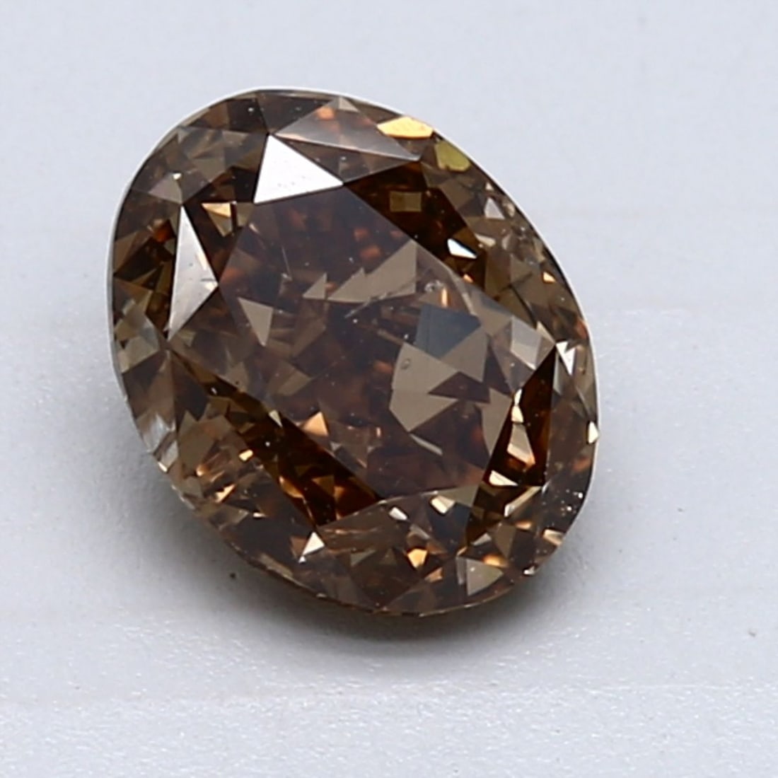 Loose Diamond - OVAL 1.58ct Fancy Dark Yellowish Brown SI2: Loose Diamond - OVAL 1.58ct Fancy Dark Yellowish Brown SI2 Source: Natural Shape: OVAL Carats: 1.58 Color: Fancy Dark Yellowish Brown Certification: GIA Video: