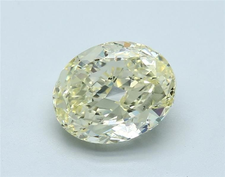 Loose Diamond - OVAL 4.02ct Fancy Light Yellow SI1: Loose Diamond - OVAL 4.02ct Fancy Light Yellow SI1 Source: Natural Shape: OVAL Carats: 4.02 Color: Fancy Light Yellow Certification: GIA Video: