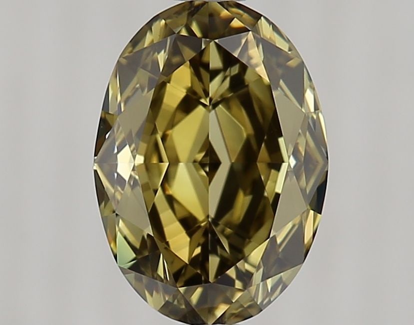 Loose Diamond - OVAL 1.34ct Fancy Dark Brown Greenish Yellow VS1: Loose Diamond - OVAL 1.34ct Fancy Dark Brown Greenish Yellow VS1 Source: Natural Shape: OVAL Carats: 1.34 Color: Fancy Dark Brown Greenish Yellow Certification: GIA Video: