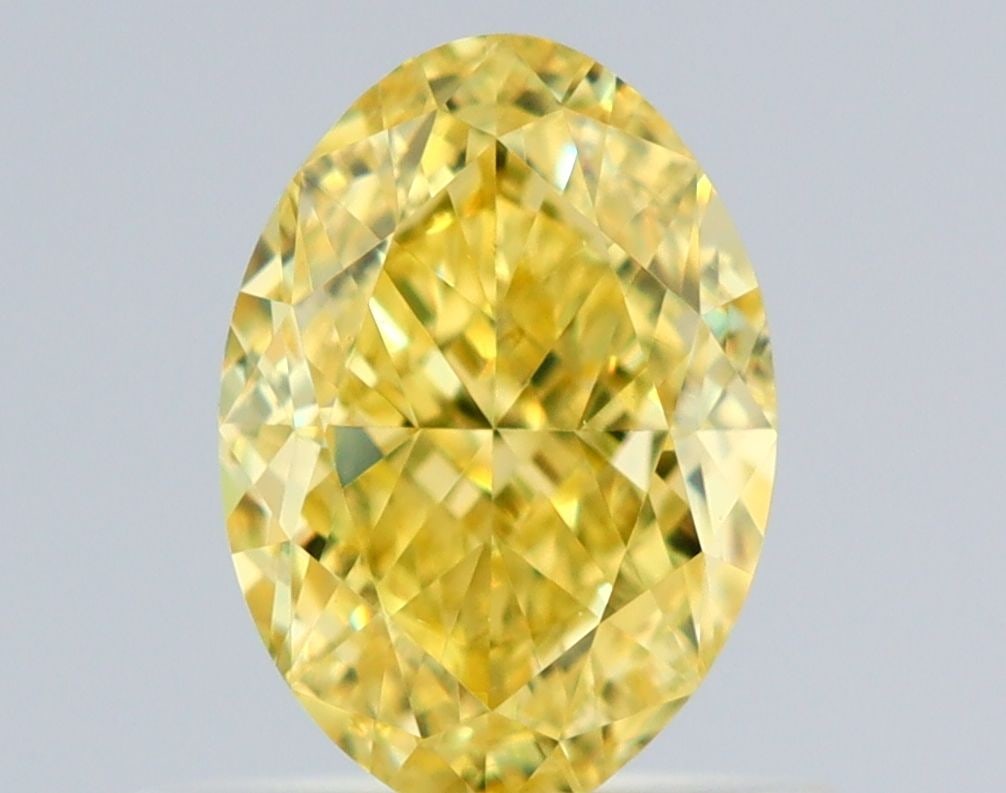 Loose Diamond - OVAL 0.75ct Fancy Intense Yellow VS1: Loose Diamond - OVAL 0.75ct Fancy Intense Yellow VS1 Source: Natural Shape: OVAL Carats: 0.75 Color: Fancy Intense Yellow Certification: GIA Video: