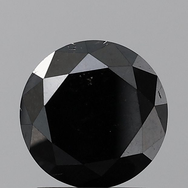 Loose Diamond - ROUND 3.89ct Fancy Black VS2: Loose Diamond - ROUND 3.89ct Fancy Black VS2 Source: Natural Shape: ROUND Carats: 3.89 Color: Fancy Black Certification: NONE Video: