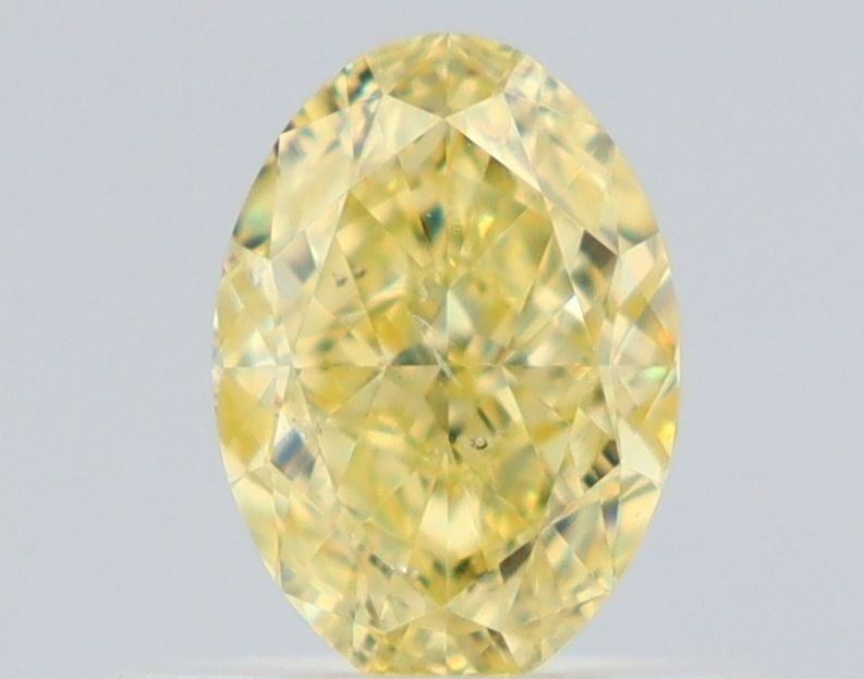 Loose Diamond - OVAL 0.55ct Fancy Yellow SI2: Loose Diamond - OVAL 0.55ct Fancy Yellow SI2 Source: Natural Shape: OVAL Carats: 0.55 Color: Fancy Yellow Certification: GIA Video: