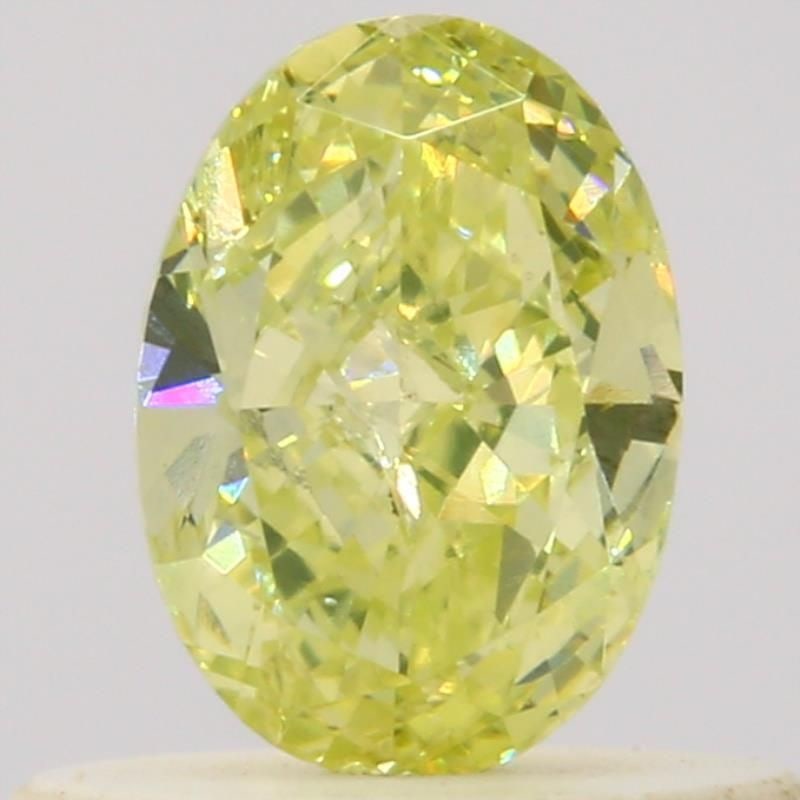 Loose Diamond - OVAL 0.36ct Fancy Yellow Green Yellow: Loose Diamond - OVAL 0.36ct Fancy Yellow Green Yellow Source: Natural Shape: OVAL Carats: 0.36 Color: Fancy Yellow Green Yellow Certification: GIA Video: