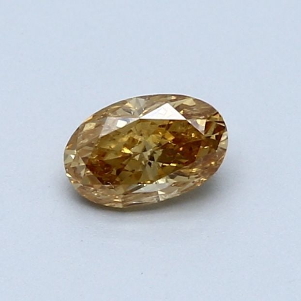 Loose Diamond - OVAL 0.51ct Fancy Brownish Orangey Yellow I2: Loose Diamond - OVAL 0.51ct Fancy Brownish Orangey Yellow I2 Source: Natural Shape: OVAL Carats: 0.51 Color: Fancy Brownish Orangey Yellow Certification: GIA Video: