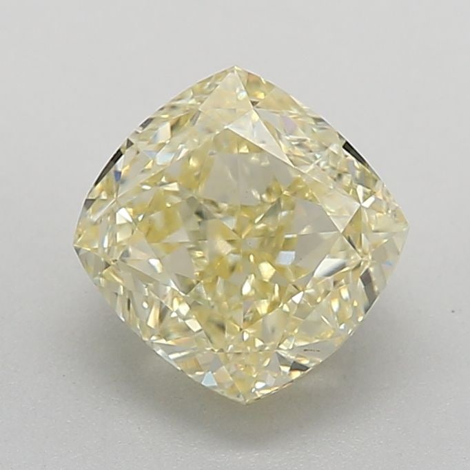 Loose Diamond - CUSHION MODIFIED 2.16ct Fancy Yellow VS1: Loose Diamond - CUSHION MODIFIED 2.16ct Fancy Yellow VS1 Source: This is a real non-mined Diamond that has been grown in a lab Shape: CUSHION MODIFIED Carats: 2.16 Color: Fancy Yellow Certification: I