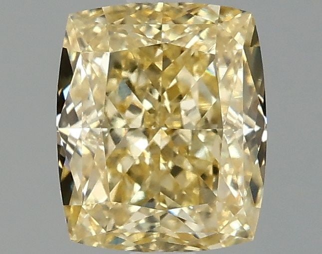 Loose Diamond - CUSHION MODIFIED 1.09ct Fancy Intense Yellow VVS2: Loose Diamond - CUSHION MODIFIED 1.09ct Fancy Intense Yellow VVS2 Source: This is a real non-mined Diamond that has been grown in a lab Shape: CUSHION MODIFIED Carats: 1.09 Color: Fancy Intense Yellow