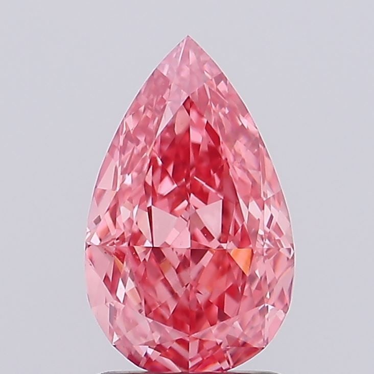 Loose Diamond - PEAR 1.4ct Fancy Intense Pink VVS2: Loose Diamond - PEAR 1.4ct Fancy Intense Pink VVS2 Source: This is a real non-mined Diamond that has been grown in a lab Shape: PEAR Carats: 1.4 Color: Fancy Intense Pink Certification: NONE Video: