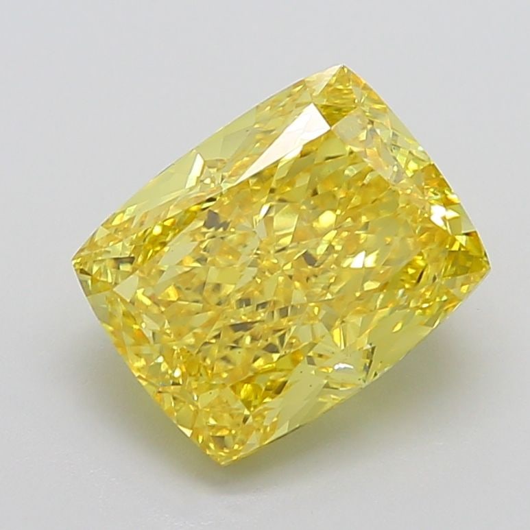 Loose Diamond - CUSHION MODIFIED 6.83ct Fancy Vivid Yellow VVS2: Loose Diamond - CUSHION MODIFIED 6.83ct Fancy Vivid Yellow VVS2 Source: This is a real non-mined Diamond that has been grown in a lab Shape: CUSHION MODIFIED Carats: 6.83 Color: Fancy Vivid Yellow Cer
