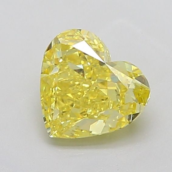 Loose Diamond - HEART 2.4ct Fancy Vivid Yellow VS1: Loose Diamond - HEART 2.4ct Fancy Vivid Yellow VS1 Source: This is a real non-mined Diamond that has been grown in a lab Shape: HEART Carats: 2.4 Color: Fancy Vivid Yellow Certification: IGI Video: