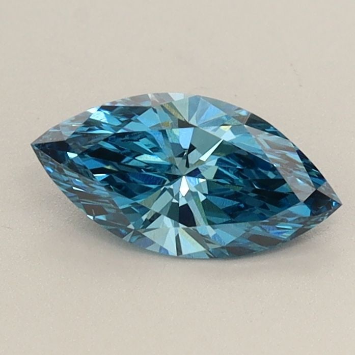 Loose Diamond - MARQUISE 0.59ct Fancy Vivid Blue VS1: Loose Diamond - MARQUISE 0.59ct Fancy Vivid Blue VS1 Source: This is a real non-mined Diamond that has been grown in a lab Shape: MARQUISE Carats: 0.59 Color: Fancy Vivid Blue Certification: IGI