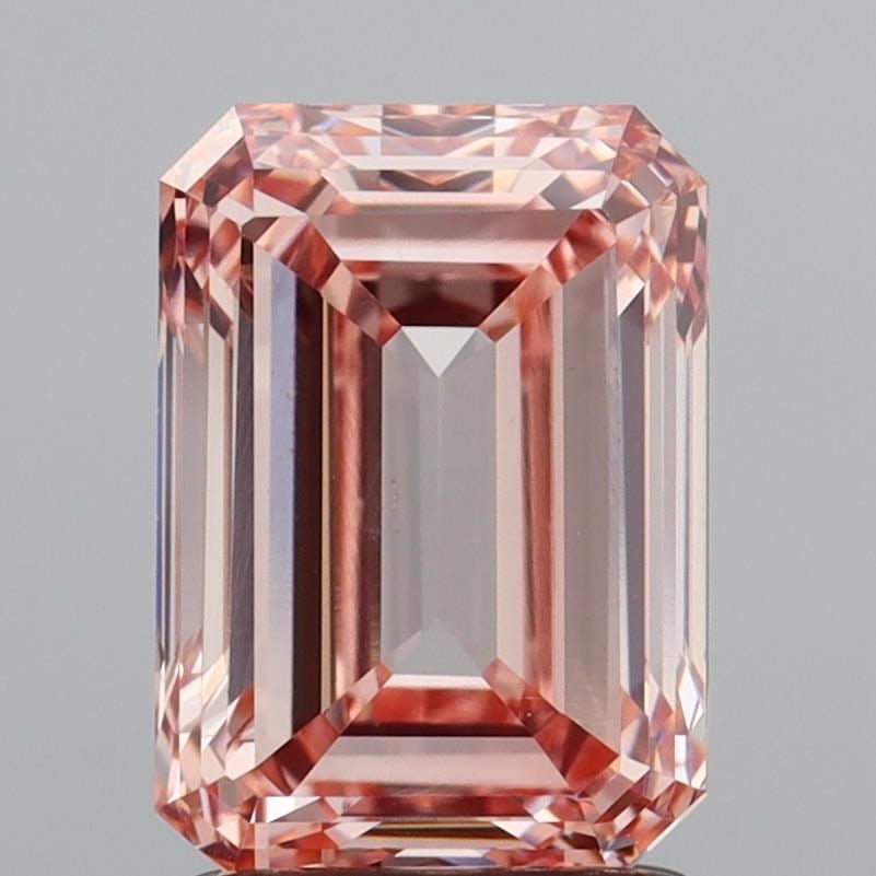 Loose Diamond - EMERALD 2.0ct Fancy Intense Pink VS1: Loose Diamond - EMERALD 2.0ct Fancy Intense Pink VS1 Source: This is a real non-mined Diamond that has been grown in a lab Shape: EMERALD Carats: 2.0 Color: Fancy Intense Pink Certification: IGI Video