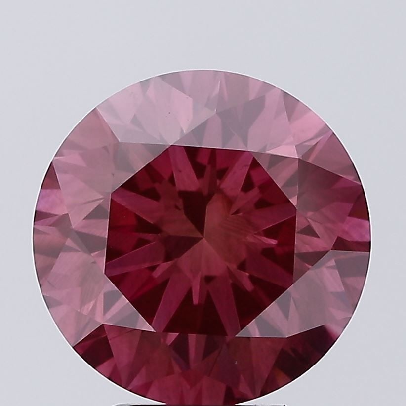 Loose Diamond - ROUND 5.01ct Fancy Deep Pink SI1: Loose Diamond - ROUND 5.01ct Fancy Deep Pink SI1 Source: This is a real non-mined Diamond that has been grown in a lab Shape: ROUND Carats: 5.01 Color: Fancy Deep Pink Certification: IGI Video: