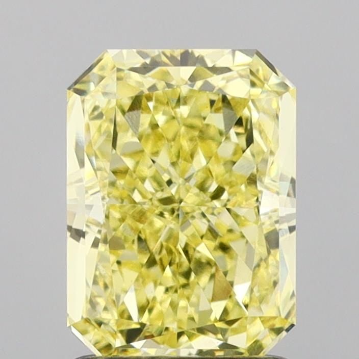 Loose Diamond - RADIANT 1.57ct Fancy Intense Yellow VS1: Loose Diamond - RADIANT 1.57ct Fancy Intense Yellow VS1 Source: This is a real non-mined Diamond that has been grown in a lab Shape: RADIANT Carats: 1.57 Color: Fancy Intense Yellow Certification: IGI