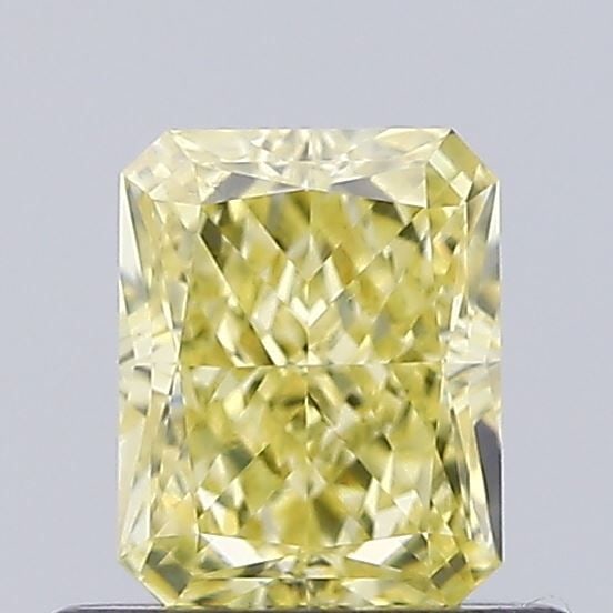 Loose Diamond - RADIANT 0.67ct Fancy Vivid Yellow VS1: Loose Diamond - RADIANT 0.67ct Fancy Vivid Yellow VS1 Source: This is a real non-mined Diamond that has been grown in a lab Shape: RADIANT Carats: 0.67 Color: Fancy Vivid Yellow Certification: IGI Vid