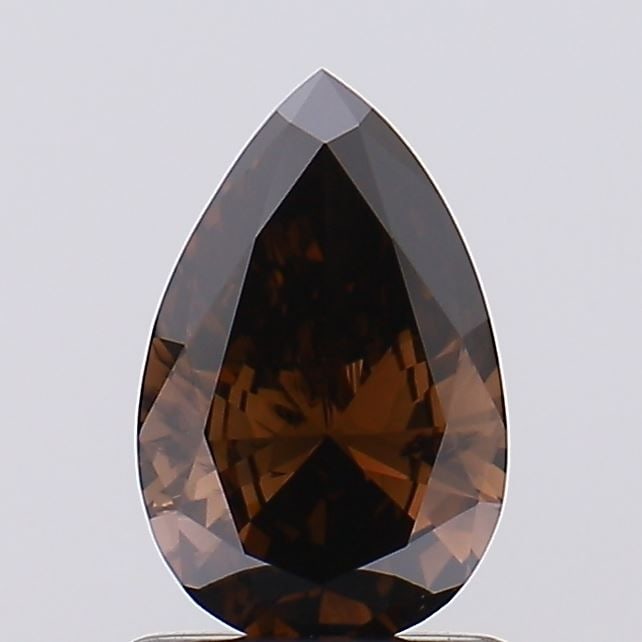 Loose Diamond - PEAR 0.77ct Fancy Dark Brown SI1: Loose Diamond - PEAR 0.77ct Fancy Dark Brown SI1 Source: This is a real non-mined Diamond that has been grown in a lab Shape: PEAR Carats: 0.77 Color: Fancy Dark Brown Certification: NONE Video: