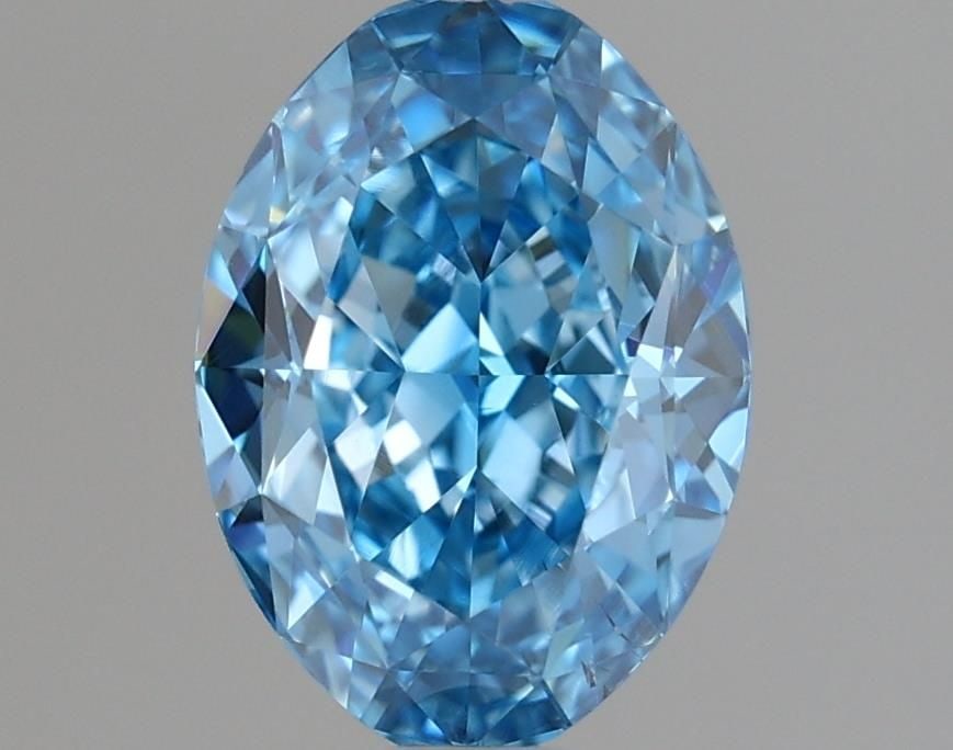 Loose Diamond - OVAL 1.3ct Fancy Vivid Blue SI1: Loose Diamond - OVAL 1.3ct Fancy Vivid Blue SI1 Source: This is a real non-mined Diamond that has been grown in a lab Shape: OVAL Carats: 1.3 Color: Fancy Vivid Blue Certification: IGI Video: