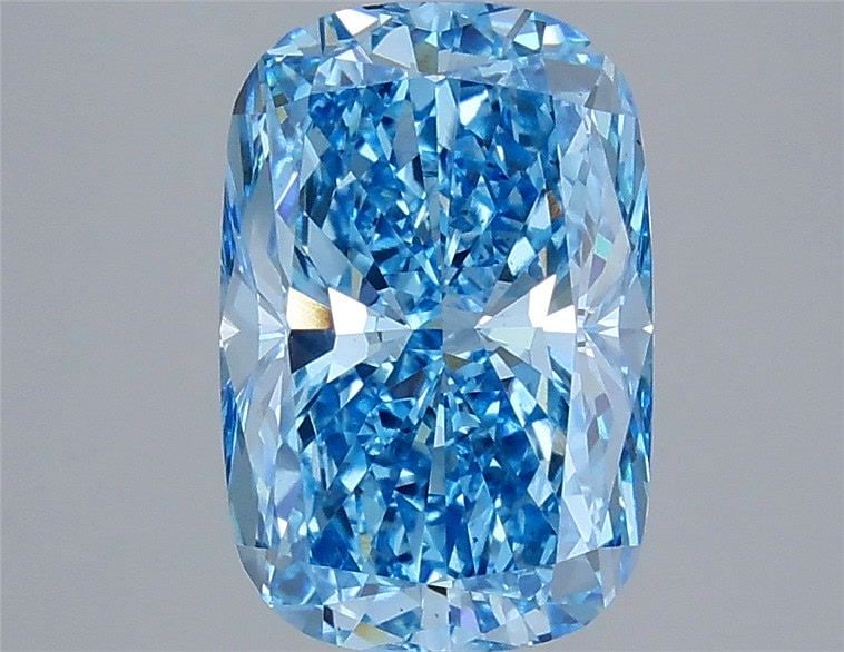 Loose Diamond - CUSHION MODIFIED 3.65ct Fancy Vivid Blue VS2: Loose Diamond - CUSHION MODIFIED 3.65ct Fancy Vivid Blue VS2 Source: This is a real non-mined Diamond that has been grown in a lab Shape: CUSHION MODIFIED Carats: 3.65 Color: Fancy Vivid Blue Certific