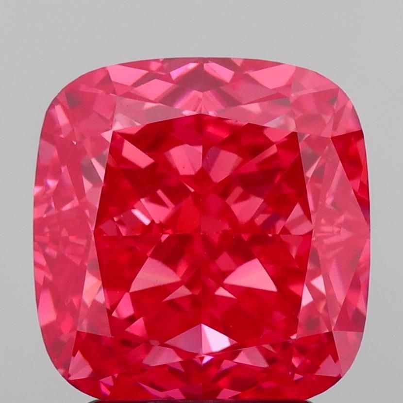 Loose Diamond - CUSHION MODIFIED 3.03ct Fancy Vivid Pink VVS2: Loose Diamond - CUSHION MODIFIED 3.03ct Fancy Vivid Pink VVS2 Source: This is a real non-mined Diamond that has been grown in a lab Shape: CUSHION MODIFIED Carats: 3.03 Color: Fancy Vivid Pink Certifi