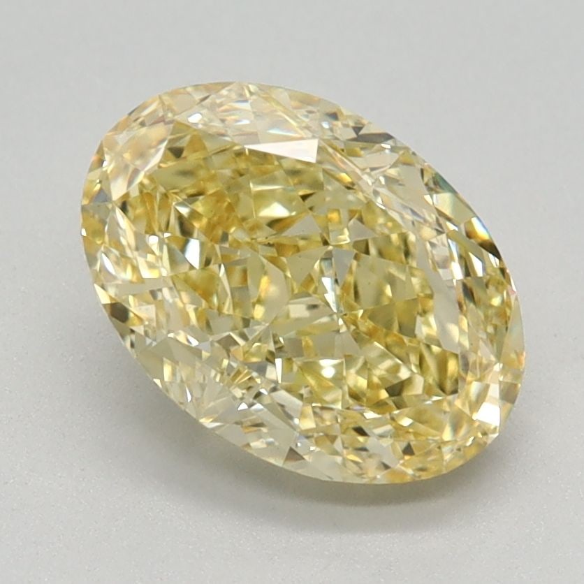 Loose Diamond - OVAL 1.63ct Fancy Intense Yellow VS1: Loose Diamond - OVAL 1.63ct Fancy Intense Yellow VS1 Source: This is a real non-mined Diamond that has been grown in a lab Shape: OVAL Carats: 1.63 Color: Fancy Intense Yellow Certification: IGI Video