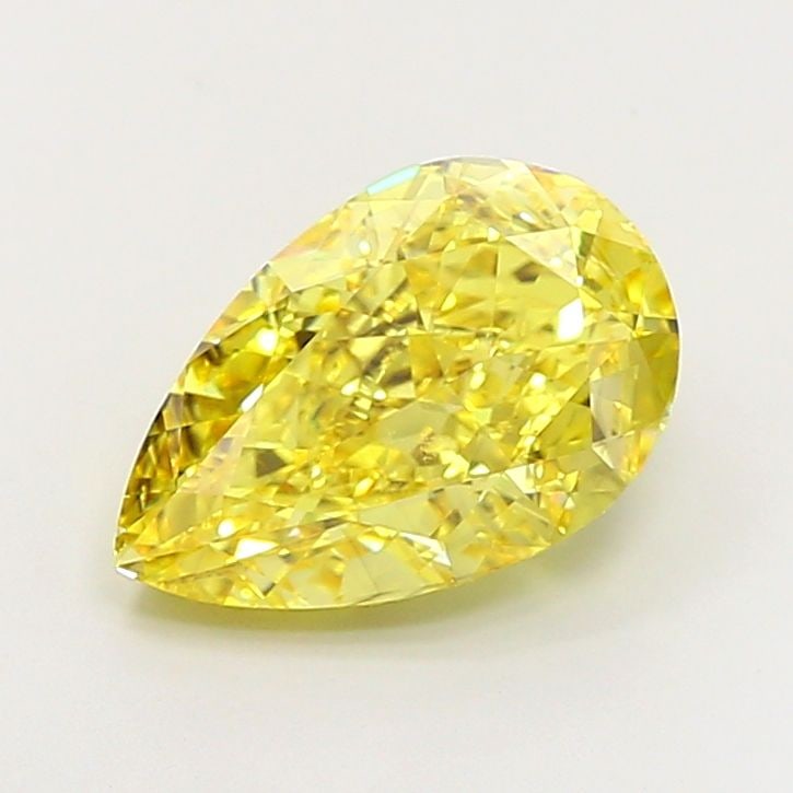 Loose Diamond - PEAR 5.1ct Fancy Vivid Yellow VS2: Loose Diamond - PEAR 5.1ct Fancy Vivid Yellow VS2 Source: This is a real non-mined Diamond that has been grown in a lab Shape: PEAR Carats: 5.1 Color: Fancy Vivid Yellow Certification: IGI Video: