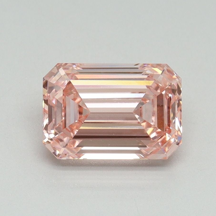 Loose Diamond - EMERALD 1.59ct Fancy Vivid Pink VVS2: Loose Diamond - EMERALD 1.59ct Fancy Vivid Pink VVS2 Source: This is a real non-mined Diamond that has been grown in a lab Shape: EMERALD Carats: 1.59 Color: Fancy Vivid Pink Certification: IGI Video: