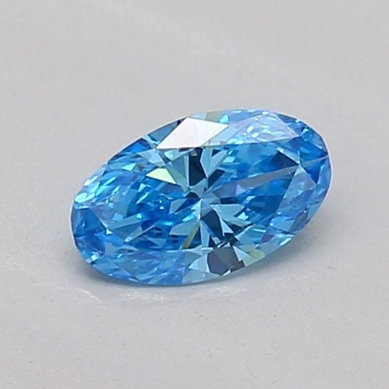 Loose Diamond - OVAL 0.18ct Fancy Vivid Blue VS1: Loose Diamond - OVAL 0.18ct Fancy Vivid Blue VS1 Source: This is a real non-mined Diamond that has been grown in a lab Shape: OVAL Carats: 0.18 Color: Fancy Vivid Blue Certification: IGI Video:
