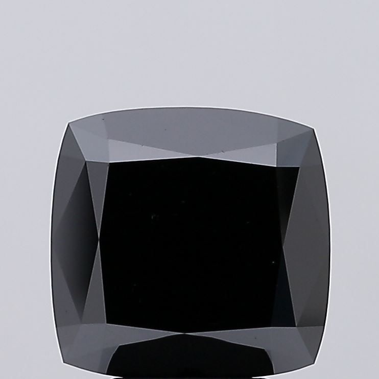 Loose Diamond - CUSHION BRILLIANT 5.31ct Fancy Vivid Black VS2: Loose Diamond - CUSHION BRILLIANT 5.31ct Fancy Vivid Black VS2 Source: This is a real non-mined Diamond that has been grown in a lab Shape: CUSHION BRILLIANT Carats: 5.31 Color: Fancy Vivid Black Cert