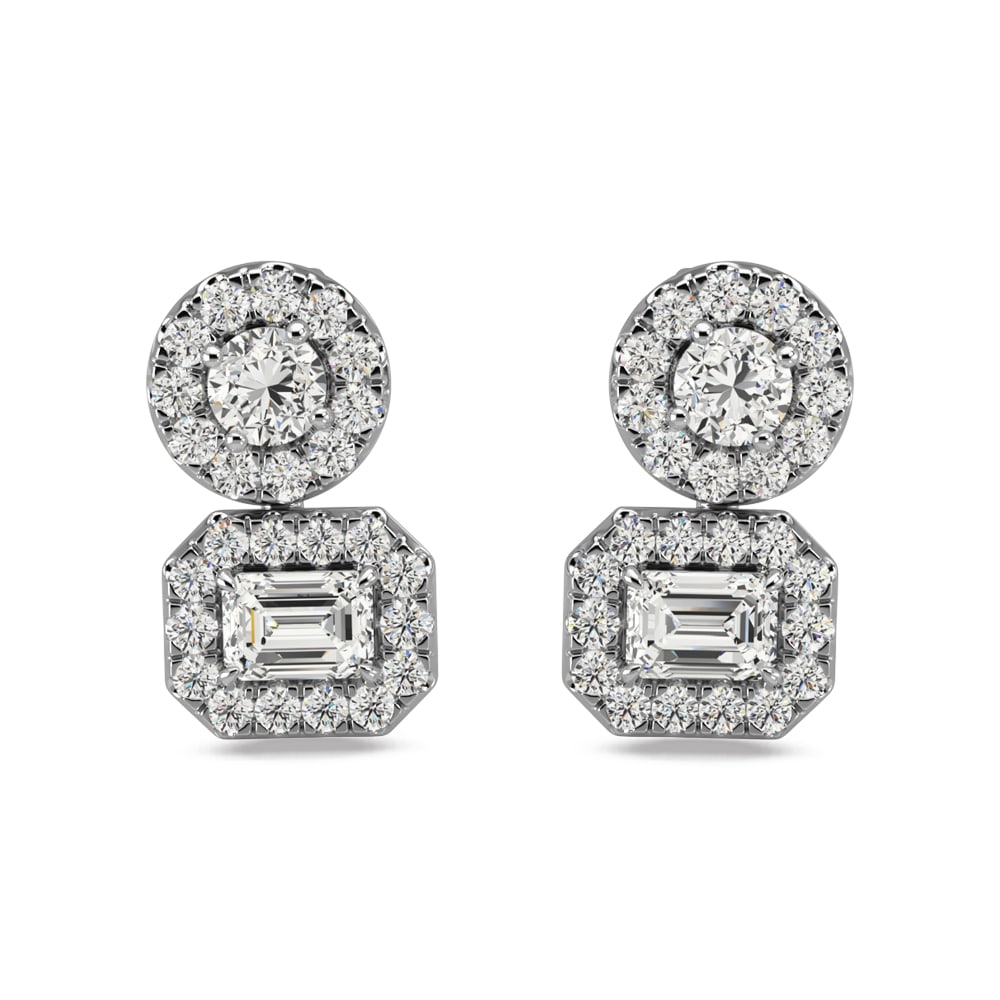 14K White Gold Diamond 3/4 Ct.Tw Fashion Earrings: 14K White Gold Diamond 3/4 Ct.Tw Fashion Earrings 14k White Gold Stone Color: G-h Stone Clarity: Si This item may take 2-5 weeks for shipping. The Diamond Depot Guarantee: All items in this auction ar