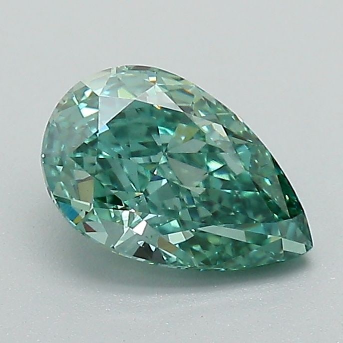 Loose Diamond - PEAR 1.04ct Fancy Vivid Green VS1: Loose Diamond - PEAR 1.04ct Fancy Vivid Green VS1 Source: This is a real non-mined Diamond that has been grown in a lab Shape: PEAR Carats: 1.04 Color: Fancy Vivid Green Certification: IGI Video: