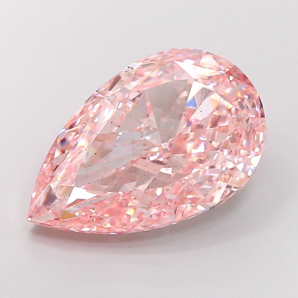Loose Diamond - PEAR 10.01ct Fancy Intense Pink VS2: Loose Diamond - PEAR 10.01ct Fancy Intense Pink VS2 Source: This is a real non-mined Diamond that has been grown in a lab Shape: PEAR Carats: 10.01 Color: Fancy Intense Pink Certification: IGI Video: