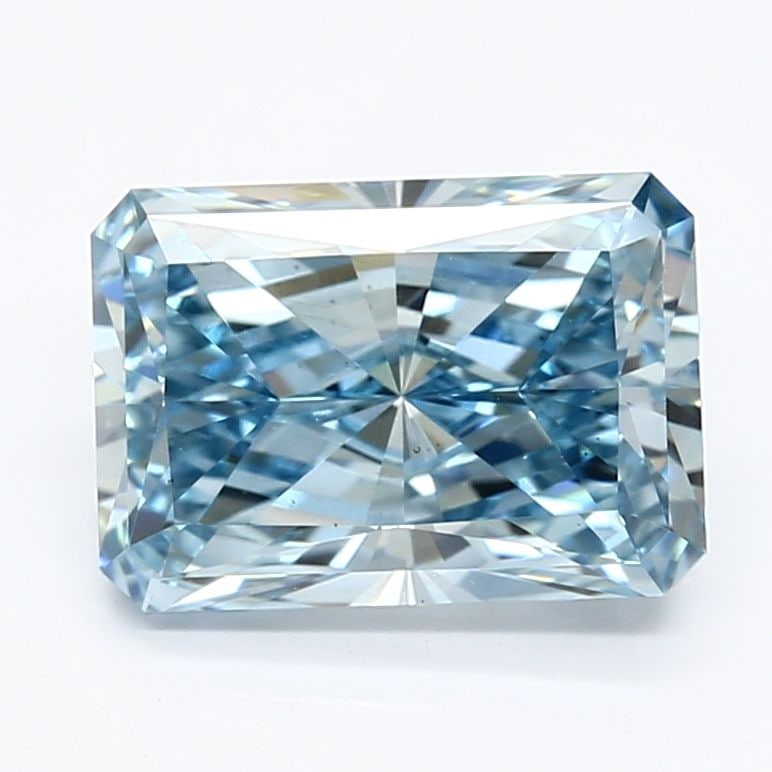 Loose Diamond - RADIANT 2.58ct Fancy Vivid Blue VS1: Loose Diamond - RADIANT 2.58ct Fancy Vivid Blue VS1 Source: This is a real non-mined Diamond that has been grown in a lab Shape: RADIANT Carats: 2.58 Color: Fancy Vivid Blue Certification: IGI Video: