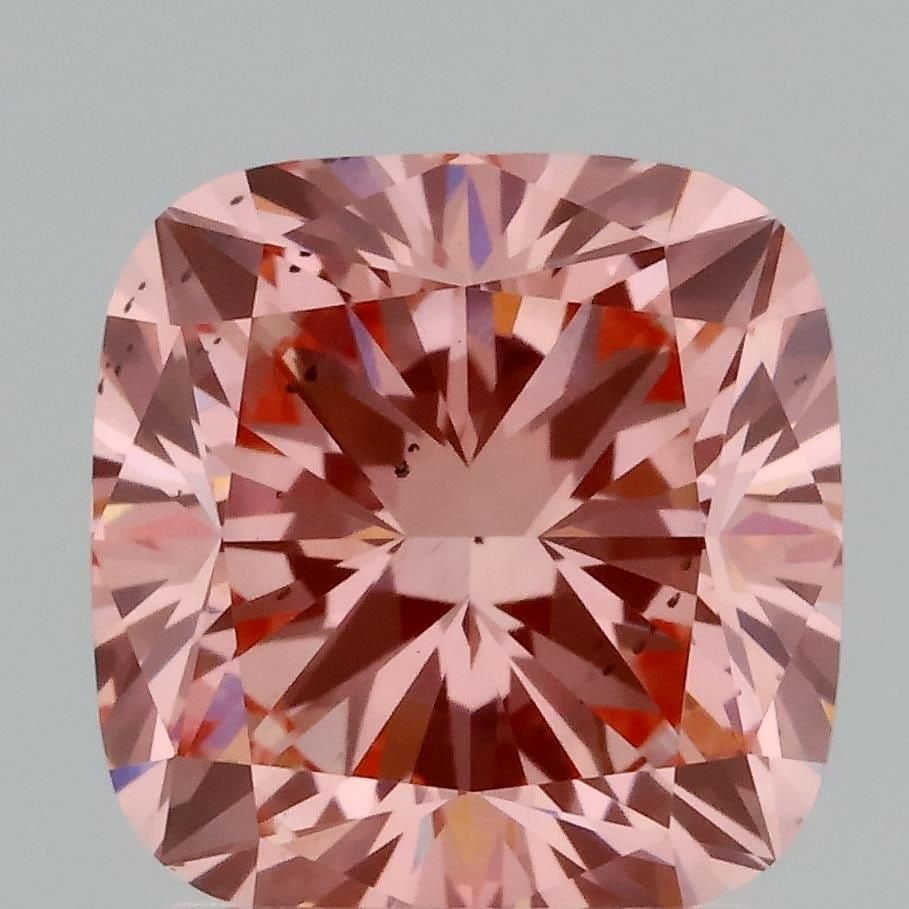 Loose Diamond - CUSHION MODIFIED 2.01ct Fancy Vivid Pink SI1: Loose Diamond - CUSHION MODIFIED 2.01ct Fancy Vivid Pink SI1 Source: This is a real non-mined Diamond that has been grown in a lab Shape: CUSHION MODIFIED Carats: 2.01 Color: Fancy Vivid Pink Certific