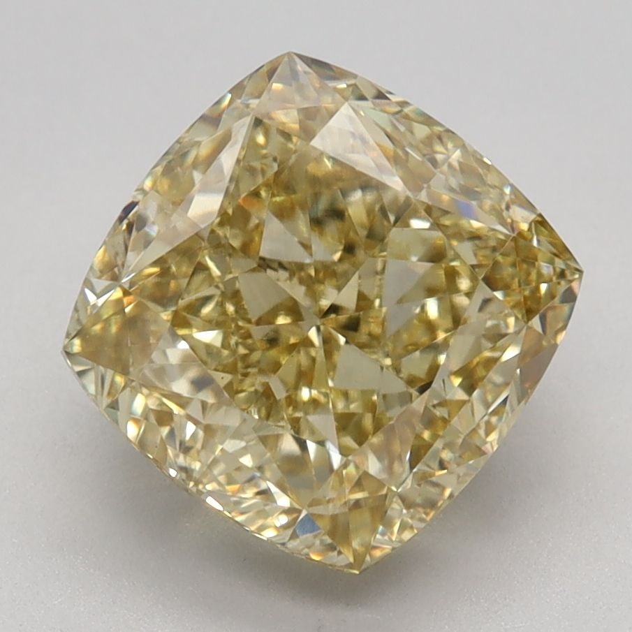Loose Diamond - CUSHION MODIFIED 3.11ct Fancy Vivid Yellow VVS2: Loose Diamond - CUSHION MODIFIED 3.11ct Fancy Vivid Yellow VVS2 Source: This is a real non-mined Diamond that has been grown in a lab Shape: CUSHION MODIFIED Carats: 3.11 Color: Fancy Vivid Yellow Cer