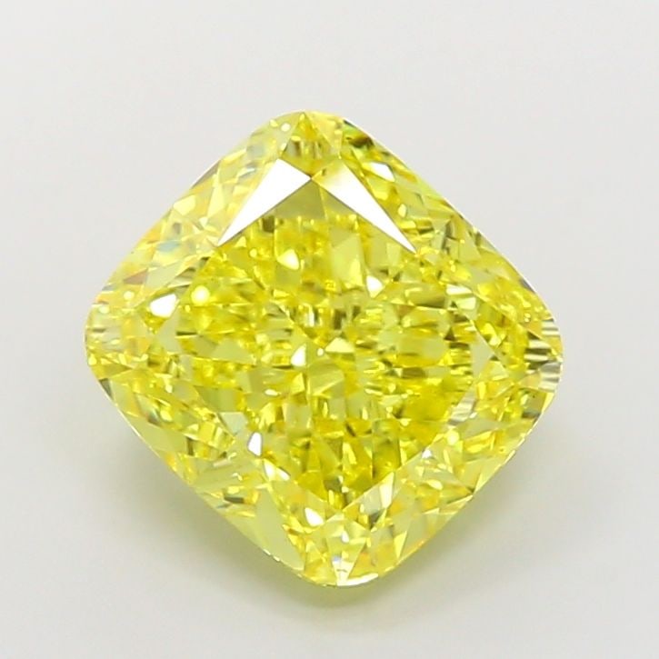 Loose Diamond - CUSHION MODIFIED 7.78ct Fancy Vivid Yellow VS1: Loose Diamond - CUSHION MODIFIED 7.78ct Fancy Vivid Yellow VS1 Source: This is a real non-mined Diamond that has been grown in a lab Shape: CUSHION MODIFIED Carats: 7.78 Color: Fancy Vivid Yellow Cert